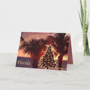 Christmas Cards from Florida Sunset at the Beach