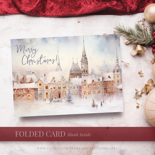 Christmas Cards Merry Christmas Winter Landscape Holiday Card
