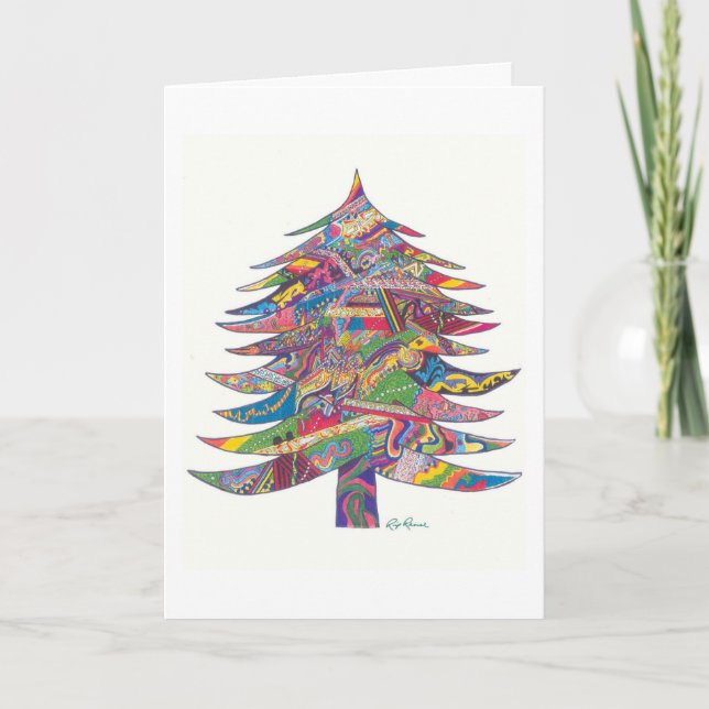 Christmas Cards. Original art by Rip Rense. Holiday Card (Front)