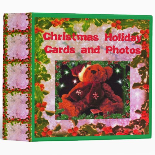 Christmas Cards Photos album 3 Ring Binder