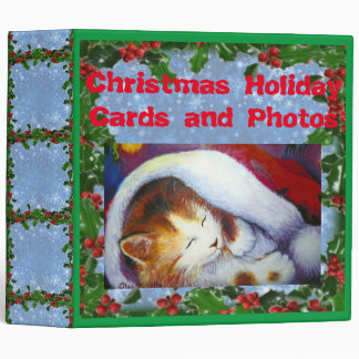Christmas Cards Photos album 3 Ring Binder