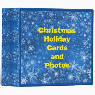 Christmas Cards Photos album 3 Ring Binder