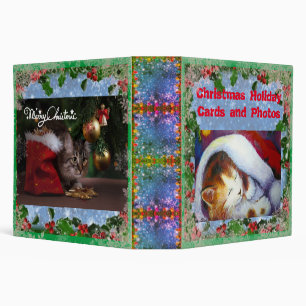 Christmas Cards Photos album 3 Ring Binder