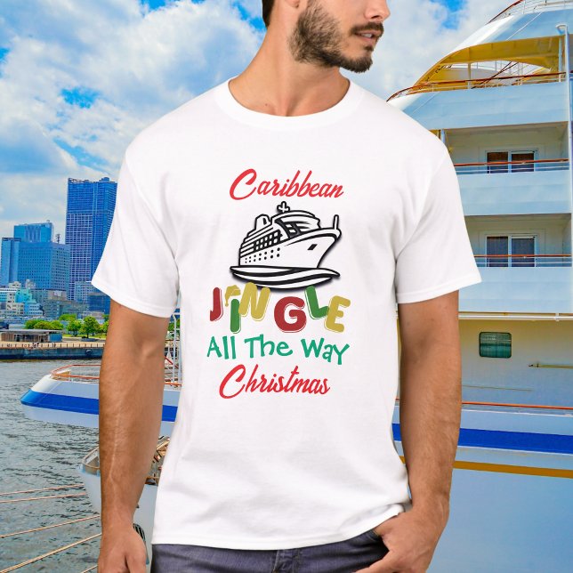 Christmas Caribbean Cruise Personalize T-Shirt (Creator Uploaded)
