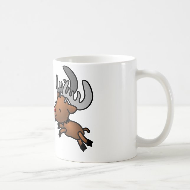 Christmas Caribou Coffee Mug (Right)