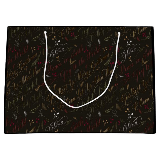 Christmas Carol Botanicals Large Gift Bag (Front)