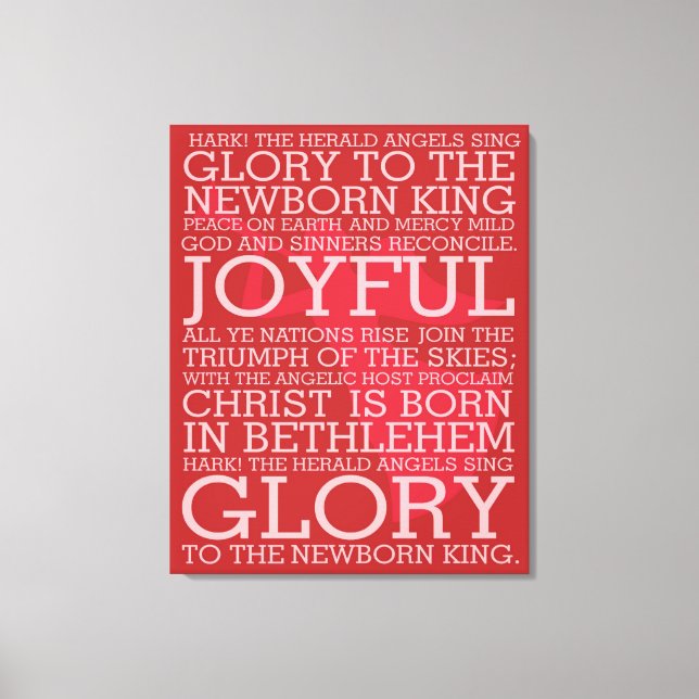 Christmas Carol Canvas Hark the Herald (Front)