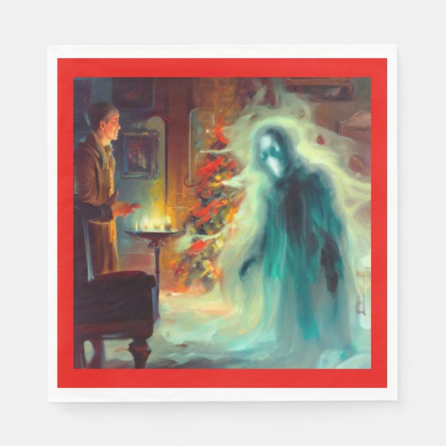 Christmas Carol Ghost of Christmas Future Napkins (Front)