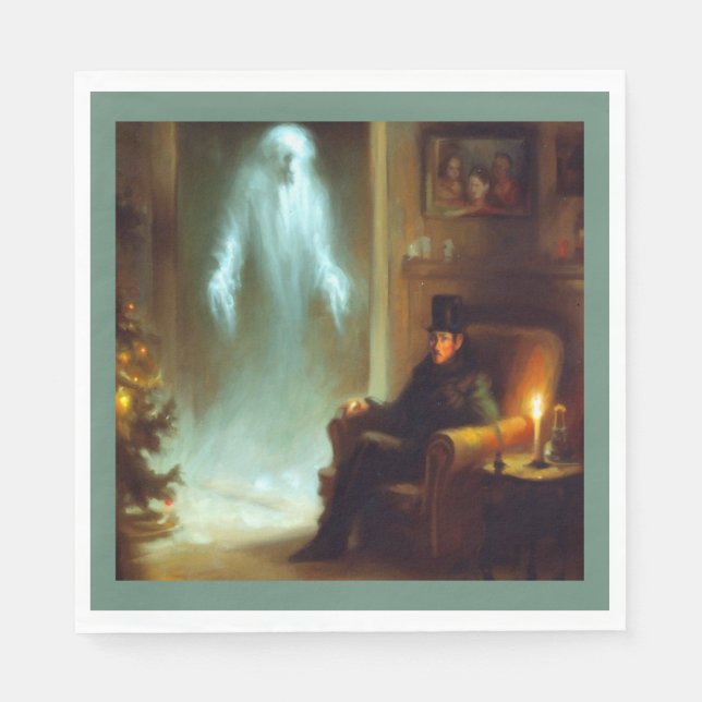 Christmas Carol Ghost of Christmas Past Napkins (Front)