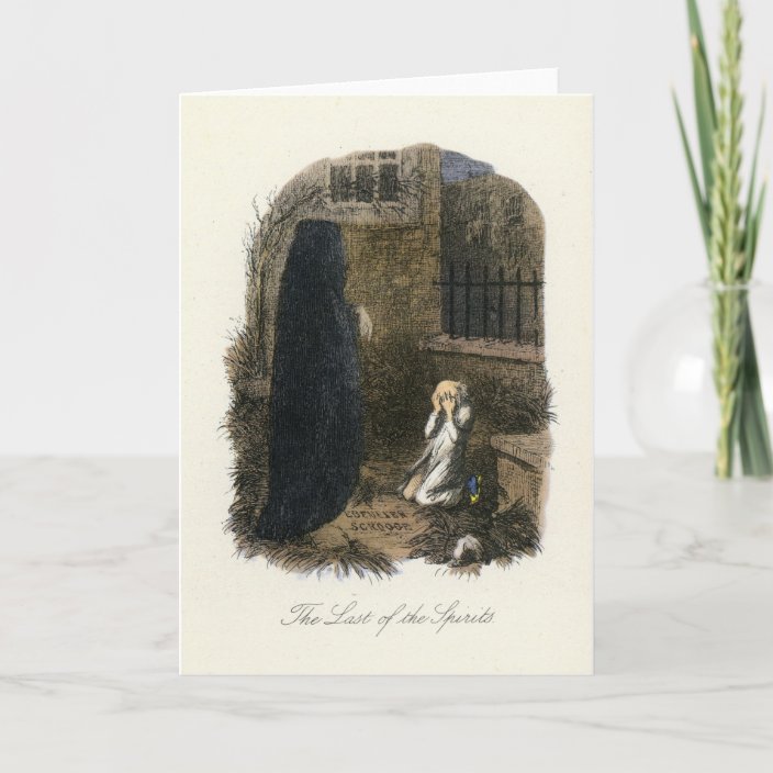 Christmas Carol Ghost Of Christmas Yet To Come Holiday Card Zazzle Com