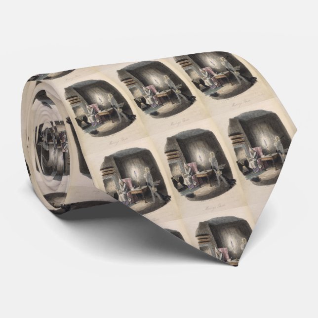 Christmas Carol - Marley's Ghost Neck Tie (Rolled)