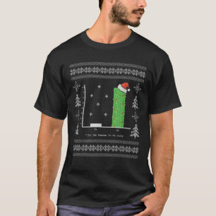 Christmas Carol Math Bar Graph Ugly Christmas T-Shirt