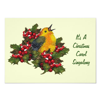 christmas carol invitation