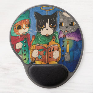Christmas Carol Singers Gel Mouse Pad