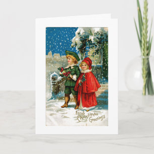 Christmas Carolers Holiday Card
