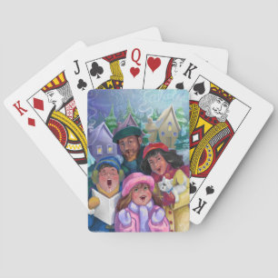 Christmas Carolers Poker Cards