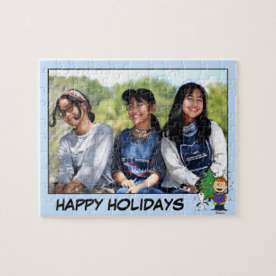 Christmas Caroling Add Your Name Jigsaw Puzzle