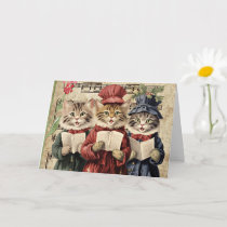 Christmas Caroling Cats