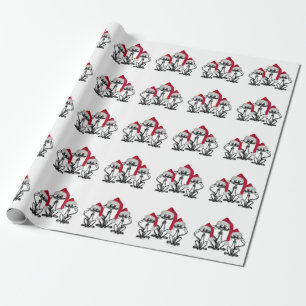 Christmas Caroling Cats Joyous Fun Wrapping Paper
