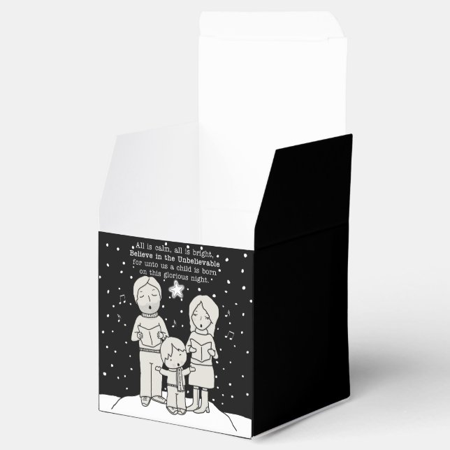 Christmas Caroling Favor Boxes (Opened)