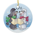 Christmas Caroling Poodles Ornament ornament