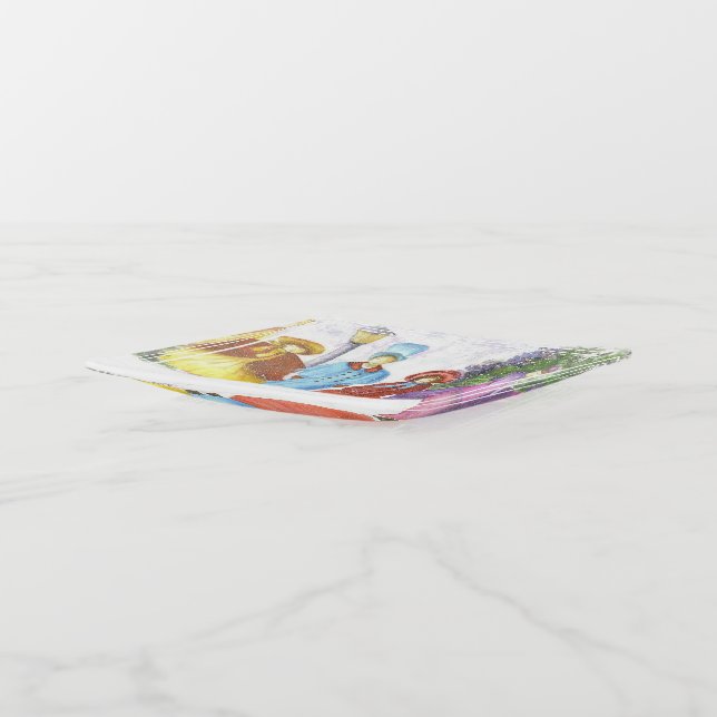 Christmas Caroling Trinket Tray (Angled)