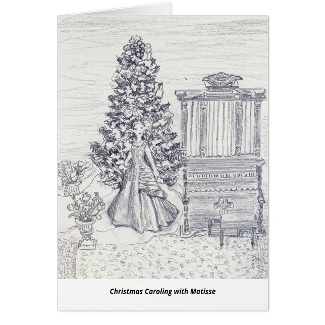 Christmas Caroling with Matisse Cards (Front)