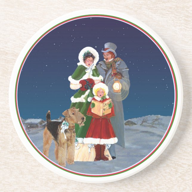 Christmas Carols Drink Coaster (Front)