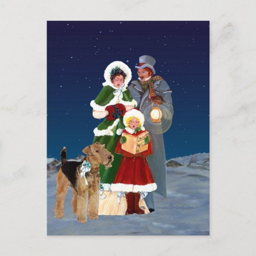 Christmas Carols Holiday Postcard