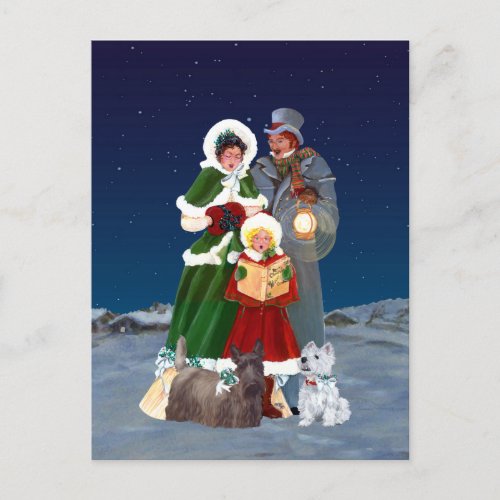 Christmas Carols Holiday Postcard