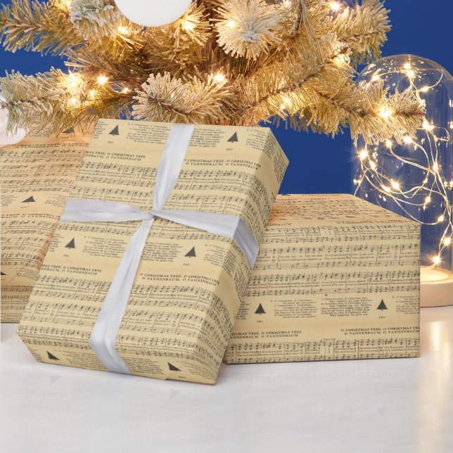 Christmas Carols, O Christmas Tree, Holiday Wrapping Paper (Holidays)