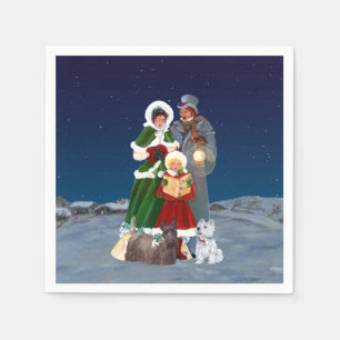 Christmas Carols Paper Napkins