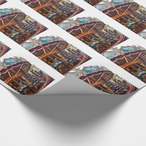 Christmas Carousel Wrapping Paper