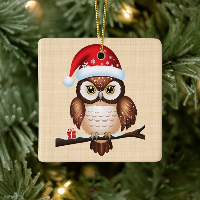 Christmas cart ceramic ornament (Tree)