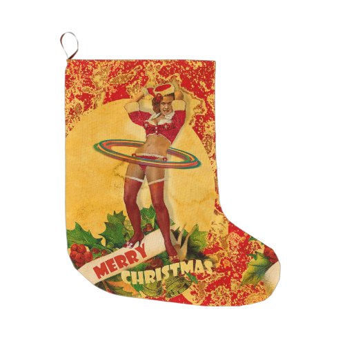 Christmas Cartoon Grande Another Christmas Pin_Up Large Christmas Stocking