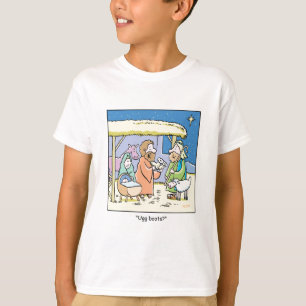 Christmas Cartoon Ugg Boots T-Shirt