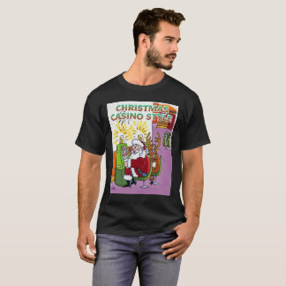 Christmas Casino Style black T-shirt