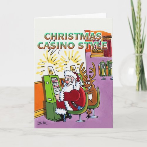 Christmas Casino Style greeting card