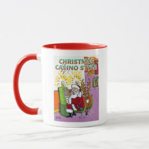 Christmas Casino Style red combo mug
