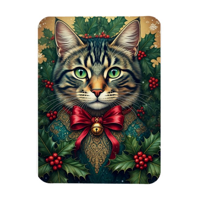Christmas Cat 2024 Magnet (Vertical)