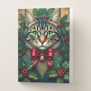 Christmas Cat 2024 Pocket Folder