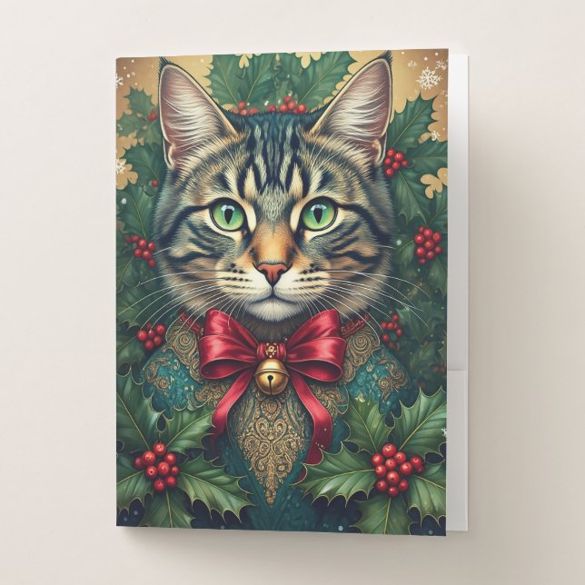 Christmas Cat 2024 Pocket Folder (Front)