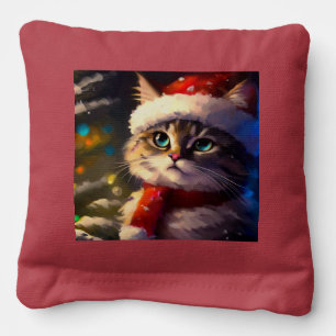 Christmas Cat (5) Cornhole Bags