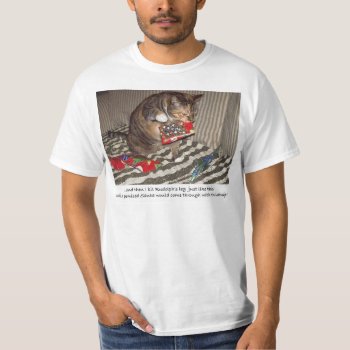 Christmas Cat Attack T-shirt by erinphotodesign at Zazzle