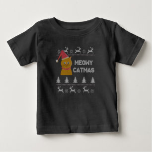 Christmas Cat Baby T-Shirt