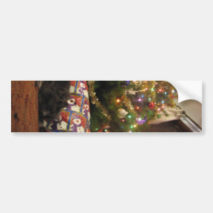 Christmas Cat Bumper Sticker