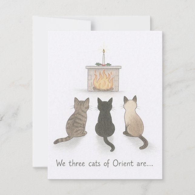 Christmas Cat Card (Front)