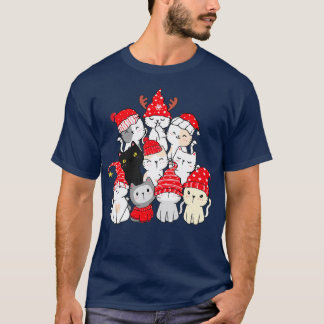 Christmas Cat Christmas Tree Christmas T-Shirt
