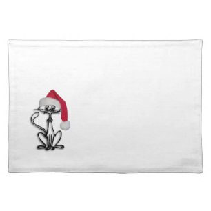 Christmas Cat Cloth Placemat
