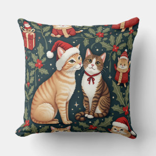 christmas cat cushion